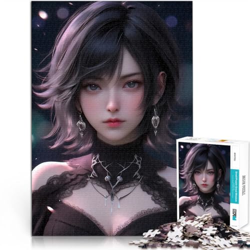 Puzzle für Teenager 1000 Teile Süßer japanischer Engel Lernspiel-Herausforderungsspielzeug Tolle Geschenke und Spielzeuge 26x38cm von BKDNNUJR