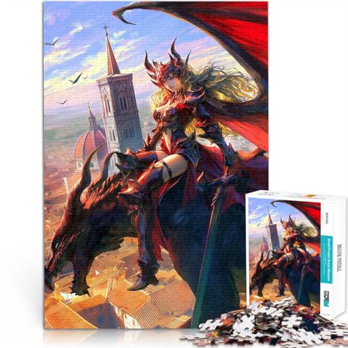 Puzzle für Teenager 1000 Teile Über Florenz schweben Trainieren Sie Ihr Gehirn und Ihre Hände Lernspiel für Geburtstag, Weihnachten 26x38cm von BKDNNUJR