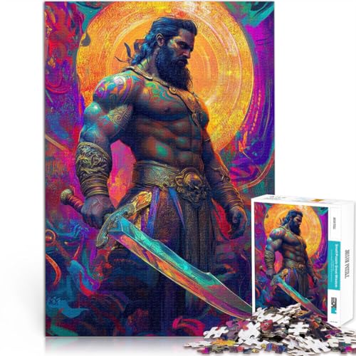 Teenager 1000 Teile Puzzle Herkules der Krieger Familienspiel zum Stressabbau, schwierige Herausforderung Wanddekoration 26x38cm Teenager 1000 Teile Puzzle Herkules der Krieger Familienspiel zum Stressabbau, schwierige Herausforderung Wanddekoration 26x38cm von BKDNNUJR