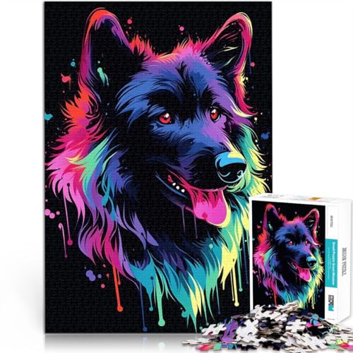 Teenager 1000 Teile Puzzle Hund Neon Tierfreund Haustier Spielzeug Lernspiele Stressabbau Tolle Geschenke und Spielzeuge 50x70cm Teenager 1000 Teile Puzzle Hund Neon Tierfreund Haustier Spielzeug Lernspiele Stressabbau Tolle Geschenke und Spielzeuge 50x70cm von BKDNNUJR