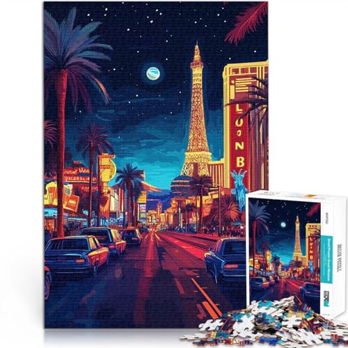 Teenager 1000 Teile Puzzle Las Vegas Nacht Gehirnintelligenz-Herausforderung süchtig machendes Spielzeug Heimdekoration Spielzeug 26x38cm Teenager 1000 Teile Puzzle Las Vegas Nacht Gehirnintelligenz-Herausforderung süchtig machendes Spielzeug Heimdekoration Spielzeug 26x38cm von BKDNNUJR