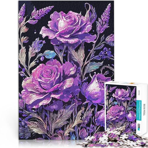 Teenager 1000 Teile Puzzle Lila Rose Familienspiel zum Stressabbau, schwierige Herausforderung Geburtstagsgeschenk, Geschenke, Wandkunst 50x70cm Teenager 1000 Teile Puzzle Lila Rose Familienspiel zum Stressabbau, schwierige Herausforderung Geburtstagsgeschenk, Geschenke, Wandkunst 50x70cm von BKDNNUJR