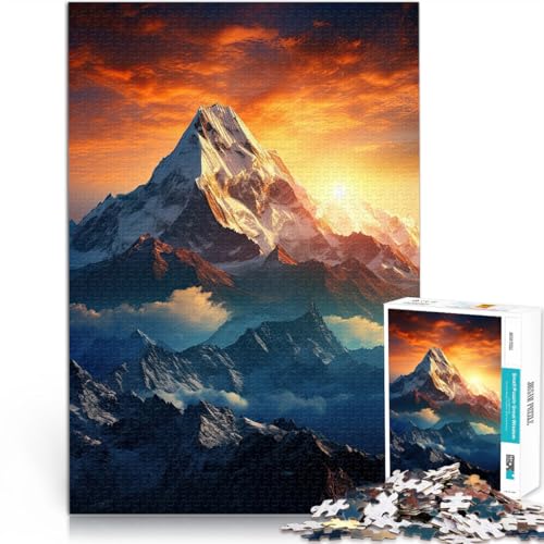 Teenager 1000 Teile Puzzle Poster Berge Helfen Sie dem Gehirn, süchtig machende Spielzeuge zu trainieren, um Geduld zu entwickeln Perfekte Dekoration 26x38cm von BKDNNUJR