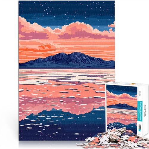 Teenager 1000 Teile Puzzle Ruhige Nacht Berg Reflexion minimalistische Kunst Familienspiel für und Geburtstagsgeschenk 26x38cm Teenager 1000 Teile Puzzle Ruhige Nacht Berg Reflexion minimalistische Kunst Familienspiel für und Geburtstagsgeschenk 26x38cm von BKDNNUJR