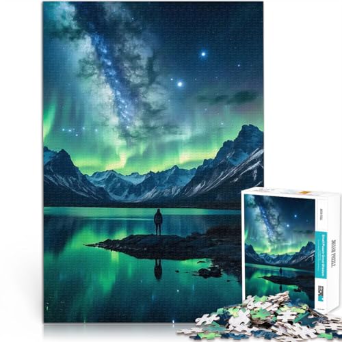 Teenager 1000-teiliges Puzzle Ätherische Reflexion Geschenke zum Suchbegriff: Herausfordernde Spiele Wanddekoration 26x38cm von BKDNNUJR