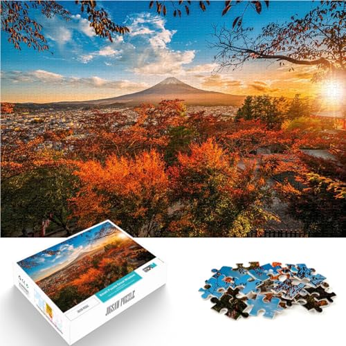 Teenager 1000-teiliges Puzzle Berg Fuji im Herbst Fujiyoshida Pädagogisches Spielzeug zum Stressabbau Wohnkunstdekor 26x38cm Teenager 1000-teiliges Puzzle Berg Fuji im Herbst Fujiyoshida Pädagogisches Spielzeug zum Stressabbau Wohnkunstdekor 26x38cm von BKDNNUJR