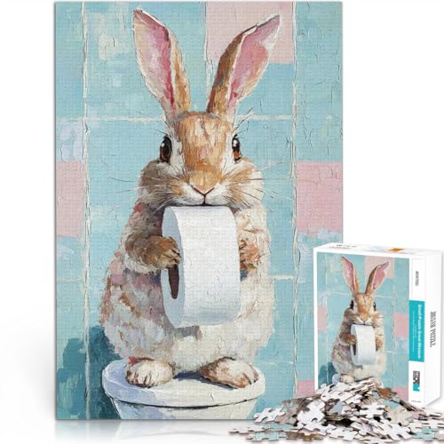 Teenager 1000-teiliges Puzzle Hase mit Toilettenpapier Geschenke zum Suchbegriff: Herausfordernde Spiele Verbessern Sie das Gedächtnis 26x38cm Teenager 1000-teiliges Puzzle Hase mit Toilettenpapier Geschenke zum Suchbegriff: Herausfordernde Spiele Verbessern Sie das Gedächtnis 26x38cm von BKDNNUJR