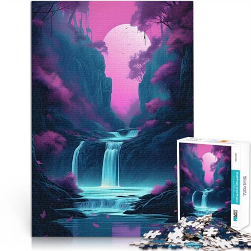 Teenager 1000-teiliges Puzzle Japanische Landschafts-Neonkunst für Lernspiel-Herausforderungsspielzeug Heimdekoration Spielzeug 50x70cm Teenager 1000-teiliges Puzzle Japanische Landschafts-Neonkunst für Lernspiel-Herausforderungsspielzeug Heimdekoration Spielzeug 50x70cm von BKDNNUJR
