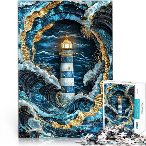 Teenager 1000-teiliges Puzzle Leuchtfeuer im Sturm Kintsugi-Kunst Stressabbau-Spielzeug Tolle Geschenke und Spielzeuge 26x38cm Teenager 1000-teiliges Puzzle Leuchtfeuer im Sturm Kintsugi-Kunst Stressabbau-Spielzeug Tolle Geschenke und Spielzeuge 26x38cm von BKDNNUJR