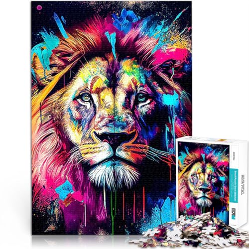 Teenager 1000-teiliges Puzzle Löwe Gehirnintelligenz-Herausforderung süchtig machendes Spielzeug Wichtelgeschenke 50x70cm Teenager 1000-teiliges Puzzle Löwe Gehirnintelligenz-Herausforderung süchtig machendes Spielzeug Wichtelgeschenke 50x70cm von BKDNNUJR