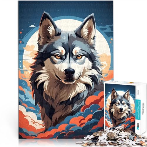 Teenager-Puzzle 1000 Teile Husky Flauschiger Anime Manga Spielzeug-Intellektuelles Spiel Tolle Geschenke und Spielzeuge 26x38cm Teenager-Puzzle 1000 Teile Husky Flauschiger Anime Manga Spielzeug-Intellektuelles Spiel Tolle Geschenke und Spielzeuge 26x38cm von BKDNNUJR