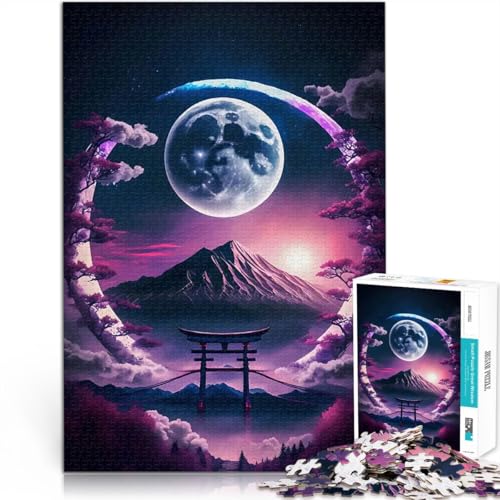 Teenager-Puzzle 1000 Teile Japanische Kirschblüten-Tori Anspruchsvolles Spiel und Familienspaß Einzigartige Wohndekoration und Geschenke 26x38cm von BKDNNUJR