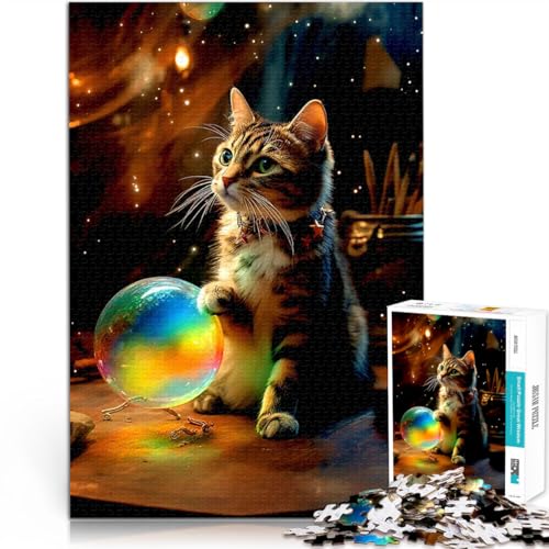 Teenager-Puzzle 1000 Teile Katze Gehirnintelligenz-Herausforderung süchtig machendes Spielzeug einzigartiges Herausforderungsspiel 50x70cm Teenager-Puzzle 1000 Teile Katze Gehirnintelligenz-Herausforderung süchtig machendes Spielzeug einzigartiges Herausforderungsspiel 50x70cm von BKDNNUJR