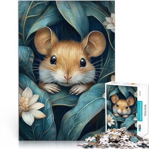 Teenager-Puzzle 1000 Teile Maus im Laub Familienspiel zum Stressabbau, schwierige Herausforderung Heimdekoration Spielzeug 50x70cm Teenager-Puzzle 1000 Teile Maus im Laub Familienspiel zum Stressabbau, schwierige Herausforderung Heimdekoration Spielzeug 50x70cm von BKDNNUJR