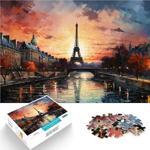 Teenager-Puzzle 1000 Teile Paris bei Sonnenuntergang Anspruchsvolles Spiel und Familienspaß Lernspiel für Geburtstag, Weihnachten 26x38cm Teenager-Puzzle 1000 Teile Paris bei Sonnenuntergang Anspruchsvolles Spiel und Familienspaß Lernspiel für Geburtstag, Weihnachten 26x38cm von BKDNNUJR