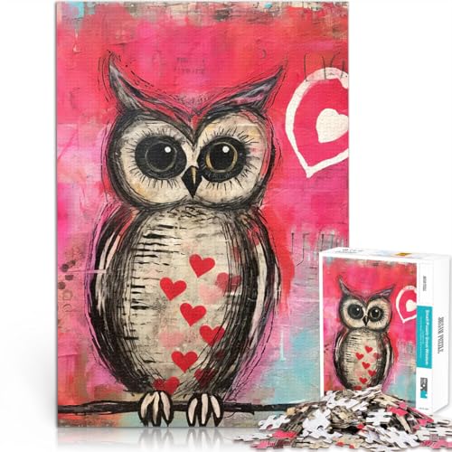 Teenager-Puzzle 1000 Teile Valentins-Eule mit Herzen Pädagogisches Spielzeug zum Stressabbau Wunschliste mit dem Weihnachtsmann 50x70cm Teenager-Puzzle 1000 Teile Valentins-Eule mit Herzen Pädagogisches Spielzeug zum Stressabbau Wunschliste mit dem Weihnachtsmann 50x70cm von BKDNNUJR