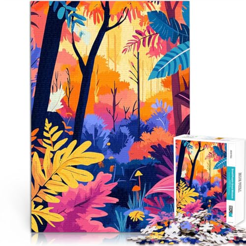 Teenager-Puzzle 1000 Teile Wunderschöne Herbstwald Minimalistische Kunst Lernspiele DIY Spielzeug für Heimdekoration 26x38cm Teenager-Puzzle 1000 Teile Wunderschöne Herbstwald Minimalistische Kunst Lernspiele DIY Spielzeug für Heimdekoration 26x38cm von BKDNNUJR