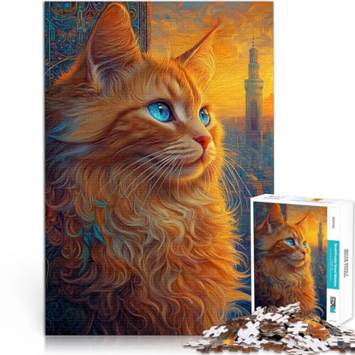 Teenager-Puzzle 1000 Teile blauäugige Katze Gehirnintelligenz-Herausforderung süchtig machendes Spielzeug Heimdekoration Spielzeug 50x70cm Teenager-Puzzle 1000 Teile blauäugige Katze Gehirnintelligenz-Herausforderung süchtig machendes Spielzeug Heimdekoration Spielzeug 50x70cm von BKDNNUJR