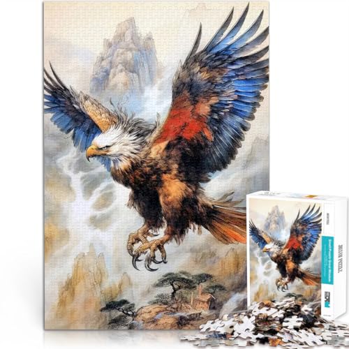 Teenager-Puzzles 1000 Teile Adler Tierkunst Helfen Sie dem Gehirn, süchtig machende Spielzeuge zu trainieren, um Geduld zu entwickeln Heimdekoration Spielzeug 26x38cm Teenager-Puzzles 1000 Teile Adler Tierkunst Helfen Sie dem Gehirn, süchtig machende Spielzeuge zu trainieren, um Geduld zu entwickeln Heimdekoration Spielzeug 26x38cm von BKDNNUJR