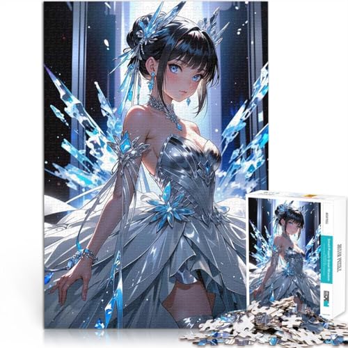 Teenager-Puzzles 1000 Teile Anime-Mädchen im Kristallkleid Lernspiel-Herausforderungsspielzeug Künstlersammlung, Bildende Kunst 50x70cm Teenager-Puzzles 1000 Teile Anime-Mädchen im Kristallkleid Lernspiel-Herausforderungsspielzeug Künstlersammlung, Bildende Kunst 50x70cm von BKDNNUJR