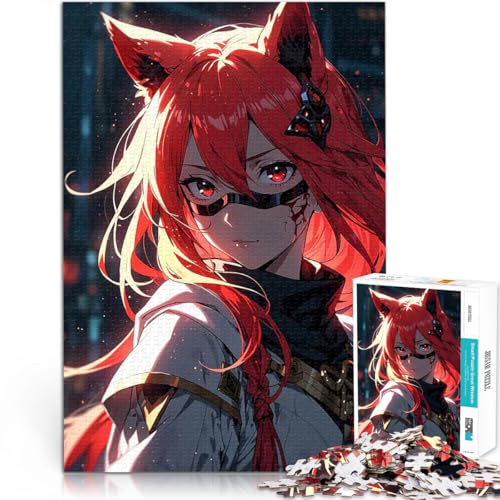 Teenager-Puzzles 1000 Teile Kitsune-Fuchsmädchen Spielzeug Lernspiele Stressabbau eignet ganze Familie 50x70cm Teenager-Puzzles 1000 Teile Kitsune-Fuchsmädchen Spielzeug Lernspiele Stressabbau eignet ganze Familie 50x70cm von BKDNNUJR
