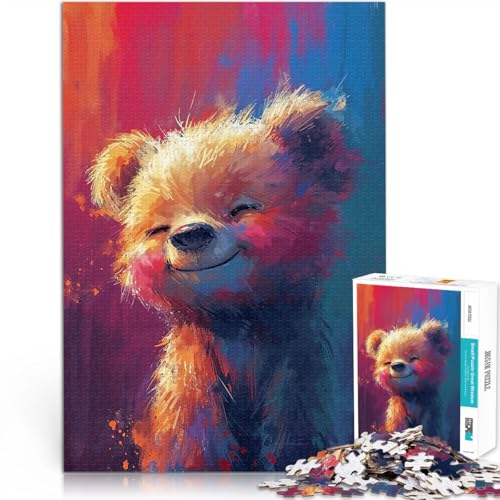 Teenager-Puzzles 1000 Teile Lächelnder Flaum Helfen Sie dem Gehirn, süchtig machende Spielzeuge zu trainieren, um Geduld zu entwickeln Heimdekoration Spielzeug 26x38cm von BKDNNUJR