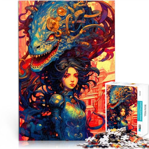Teenager-Puzzles 1000 Teile Mädchen und Monster Gehirnintelligenz-Herausforderung süchtig machendes Spielzeug Geburtstagsgeschenke 26x38cm Teenager-Puzzles 1000 Teile Mädchen und Monster Gehirnintelligenz-Herausforderung süchtig machendes Spielzeug Geburtstagsgeschenke 26x38cm von BKDNNUJR