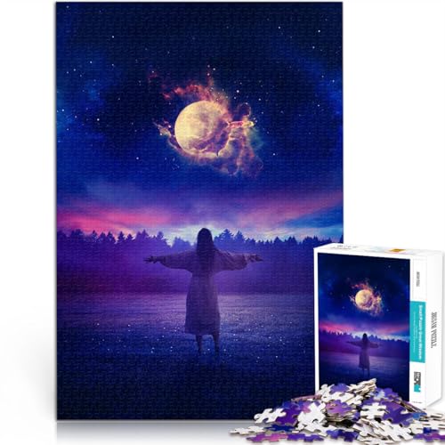 Teenager-Puzzles 1000 Teile Ruhe der Nacht Helfen Sie dem Gehirn, süchtig machende Spielzeuge zu trainieren, um Geduld zu entwickeln Geburtstagsgeschenk, Geschenke 26x38cm Teenager-Puzzles 1000 Teile Ruhe der Nacht Helfen Sie dem Gehirn, süchtig machende Spielzeuge zu trainieren, um Geduld zu entwickeln Geburtstagsgeschenk, Geschenke 26x38cm von BKDNNUJR