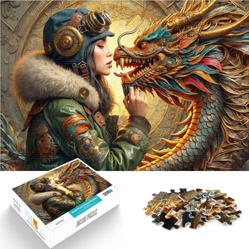 Teenager-Puzzles 1000 Teile Steampunk-Begegnung Gehirnintelligenz-Herausforderung süchtig machendes Spielzeug Heimdekoration Spielzeug 50x70cm von BKDNNUJR