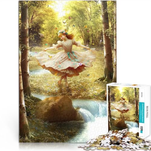 Teenager-Puzzles 1000 Teile Tanzen im Wald Helfen Sie dem Gehirn, süchtig machende Spielzeuge zu trainieren, um Geduld zu entwickeln tolles Geschenk 26x38cm von BKDNNUJR
