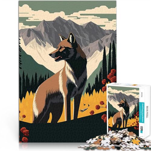 Teenager-Puzzles 1000 Teile Wolf Art Serie Stil 7 Stressabbau – Staycation – Zeit totschlagen Einzigartige Wohndekoration und Geschenke 50x70cm von BKDNNUJR