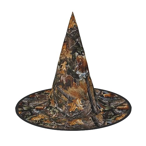 BKDODKS Jagd Hirsch Bär Elch Druck Lustige Halloween Hüte Einzigartige Party Dekor Gruselige Hexenhüte für Damen Herren Accessoire BKDODKS Jagd Hirsch Bär Elch Druck Lustige Halloween Hüte Einzigartige Party Dekor Gruselige Hexenhüte für Damen Herren Accessoire von BKDODKS
