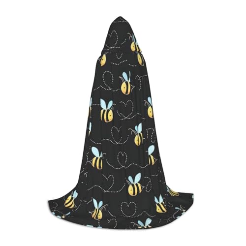 BKDODKS Kapuzenumhang mit Bienen-Motiv, Unisex, für Cosplay, Gothic, Renaissance und mehr von BKDODKS