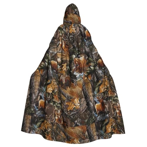 BKDODKS Umhang mit Kapuze, Jagd, Hirsch, Bär, Elch, bedruckt, vielseitig, Halloween, Cosplay, Partys, Festivals, Kapuzenumhang BKDODKS Umhang mit Kapuze, Jagd, Hirsch, Bär, Elch, bedruckt, vielseitig, Halloween, Cosplay, Partys, Festivals, Kapuzenumhang von BKDODKS
