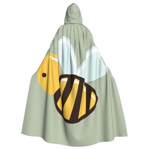 BKDODKS Vielseitiger Kapuzenumhang mit Cartoon-Bienen-Motiv, Halloween-Umhang, Cosplay, Partys, Festivals, Kapuzenumhang BKDODKS Vielseitiger Kapuzenumhang mit Cartoon-Bienen-Motiv, Halloween-Umhang, Cosplay, Partys, Festivals, Kapuzenumhang von BKDODKS