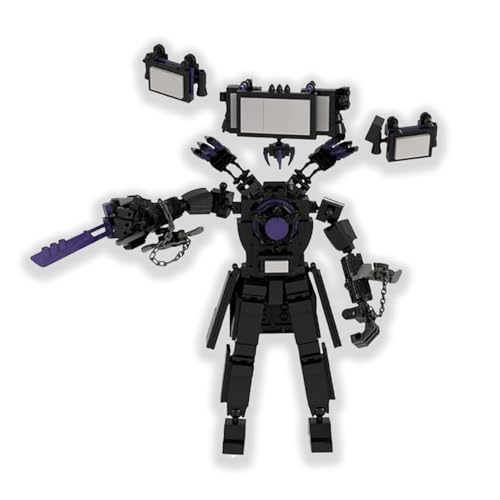 BKGBQAOW Sinister Titan Clockman, Titan Watchman Spiele Modell Stein Spielzeug, Geringe Montage Schwierigkeit, Langlebig, Kann als Desktop Auflage, Kindersteinspielzeug von BKGBQAOW