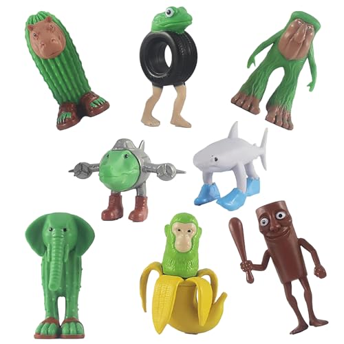 BKGBQAOW Tung Tung Tung Tung Sahur Spiel Figur, wasserdichte Beschichtung, Feuchtes Tuch Reiben Und Reinigen, Entpacken Sie Absurdes Spielzeug, Lustige Handarbeit von BKGBQAOW