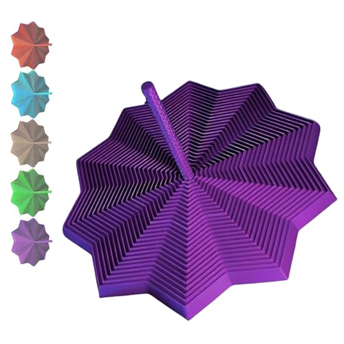 Fidget Toys Erwachsene, Erweiterbares Fraktales Sechseck Mit Griff, Sensorische Stimulation und Stressspielzeug, Tragbares Leichtgewicht für StäRkere Aufmerksamkeit von BKGBQAOW