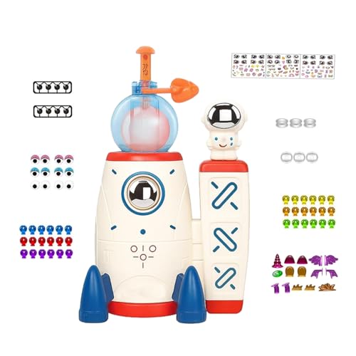Rakete Spielzeug, Diy-Ballon-Rakete-Kit, Manuelle Druckaufblasung, Lustige Raum-Thema-Dekoration, Inspirieren Sie Die Phantasie Ihres Kindes, Design Einzigartiges Spielzeug von BKGBQAOW