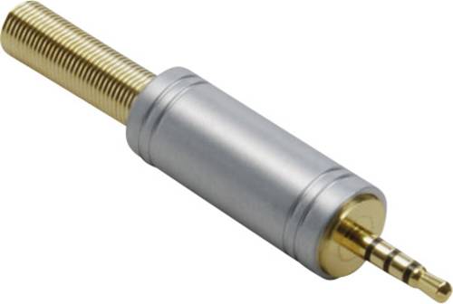 BKL Electronic 1103086 Klinken-Steckverbinder 2.5mm Stecker, gerade Polzahl (num): 4 Stereo Gold 1St von BKL Electronic