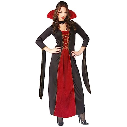BKPAPTXY Vampir-Kostüm für Erwachsene, Damen, Herren, Vampir, langärmelig, Umhang, Cosplay, Outfits, Halloween-Kostüm (böser Vampir, Einheitsgröße) von BKPAPTXY
