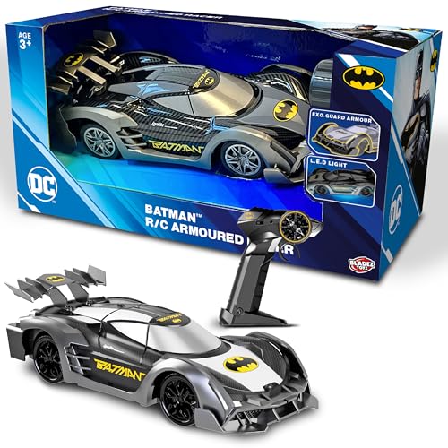 BLADEZ Batman RC Armoured Racer, DC Comics, ferngesteuertes Fahrzeug mit LED-Lichtern, einfach zu bedienen für Kinder ab 3 Jahren, voll funktionsfähig, RC 1 20, lizenziertes Spielzeug, Toyz BLADEZ Batman RC Armoured Racer, DC Comics, ferngesteuertes Fahrzeug mit LED-Lichtern, einfach zu bedienen für Kinder ab 3 Jahren, voll funktionsfähig, RC 1 20, lizenziertes Spielzeug, Toyz von BLADEZ