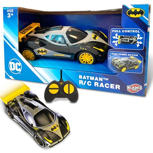 BLADEZ Batman Toyz Ferngesteuertes Auto für Kinder mit voller Funktionskontrolle - The Batman RC Racer - Batman Geschenke für Kinder ab 3 Jahren BLADEZ Batman Toyz Ferngesteuertes Auto für Kinder mit voller Funktionskontrolle - The Batman RC Racer - Batman Geschenke für Kinder ab 3 Jahren von BLADEZ