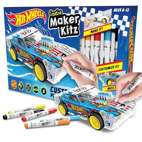 BLADEZ Hot Wheels Modellbausatz - Maker Kitz - Twin Turbo Performance - 1:64 - Realistisch mit einem Hauch von Verspielt - 6-12 Jahre von BLADEZ