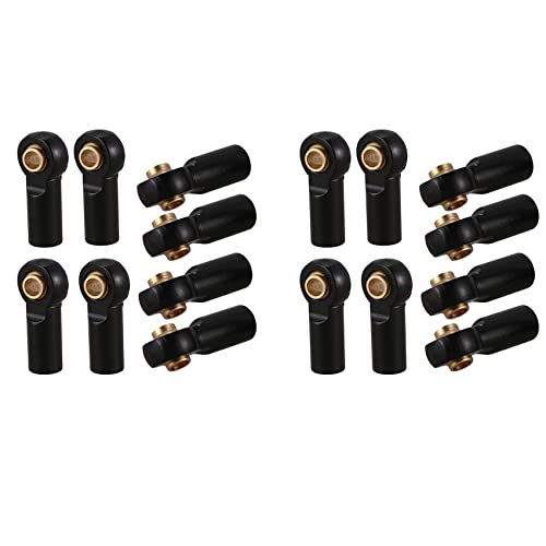 BLASHRD 16 StÜCke M3 Gelenk Verbindungs Stange Stangen Dichtungen Kopf Spur Stangen Kopf FÜR 1/10 RC Auto Schwarz von BLASHRD