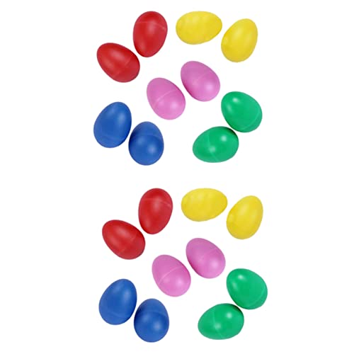 BLASHRD 20Er Pack Kunststoff Percussion Musikinstrument Spielzeug Ei Maracas Shaker von BLASHRD