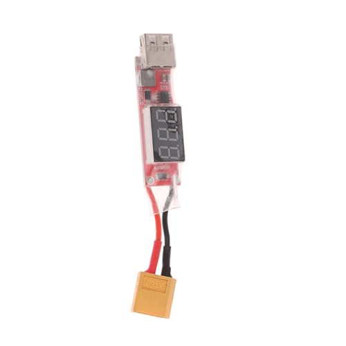 BLASHRD 2S-6S Lipo-Lithium- zu USB-Ladegerät-Konverter mit Spannungsanzeige-Adapterplatine zum Schutz der Telefonfunktionen, XT60 Langlebig, Einfache Installation, Einfach zu Bedienen von BLASHRD