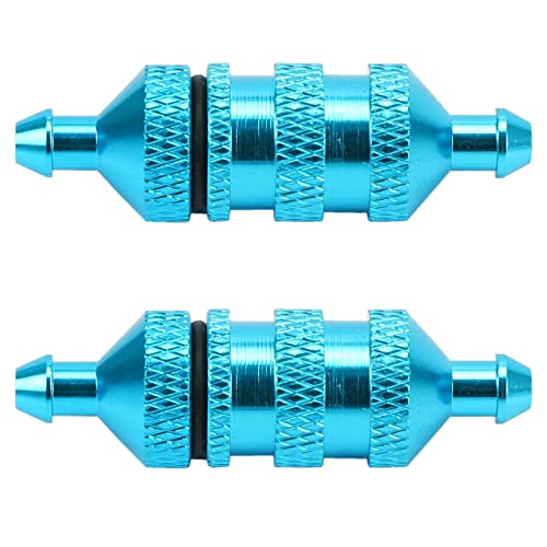 BLASHRD 2X 1/8 1/10 RC Modell Auto Teile Kraftstoff Filter Nitro für 02156 94122 94188, Blau von BLASHRD