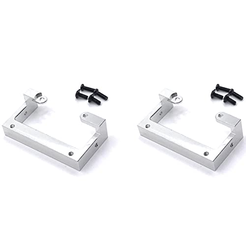 BLASHRD 2X Metall Stoßstangenhalterung für C14 C24 C24-1 C34 B14 B24 B16 B36 MN D90 MN99S RC Auto Upgrade Teile,Silber von BLASHRD
