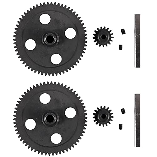 BLASHRD 2X Sporn Haupt Zahnrad 62T Untersetzung Getriebe 0015 für 12428 12423 von BLASHRD